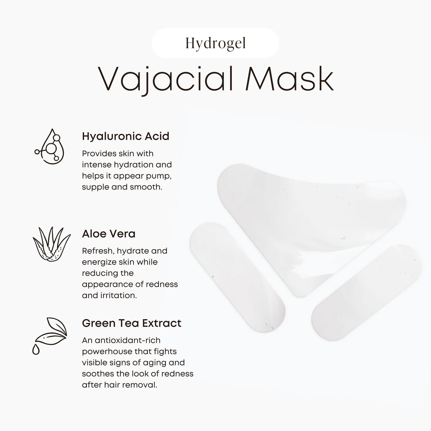 BushBalm Hydrogel Vajacial Mask Set